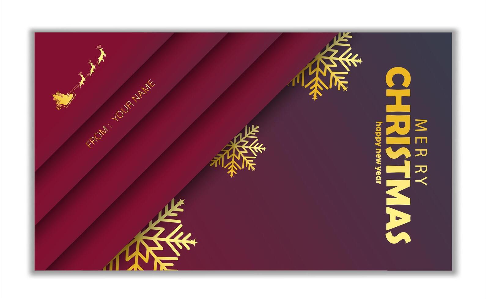 red gradient luxury elegant with gold snow landscape collection for christmas editable template for greetings card vector