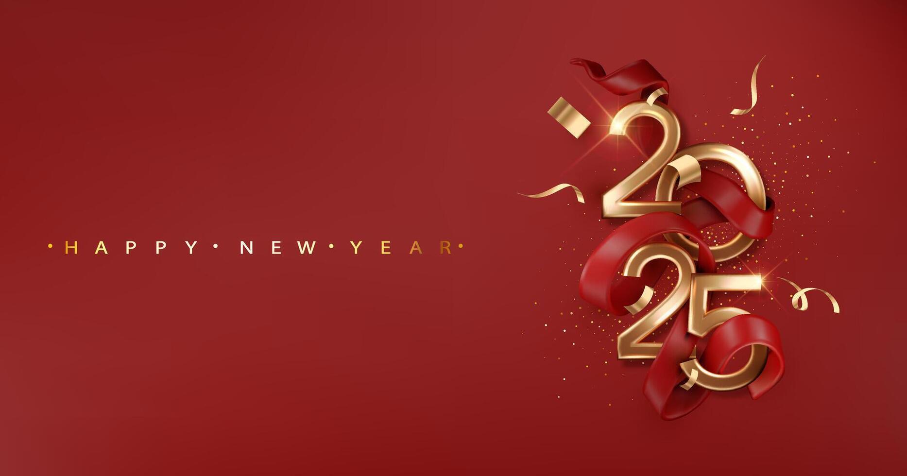 2025 Chinese new year banner template design. Chinese traditional design elements vector