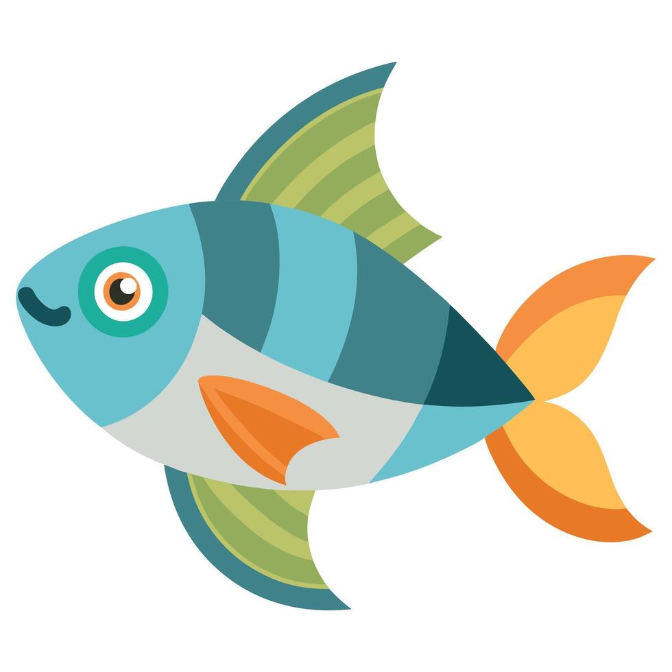 Fis Illustration on White Background vector