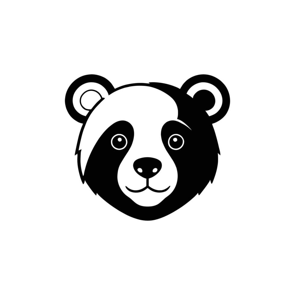 Bear Silhouette in Walking Pose on White Background vector