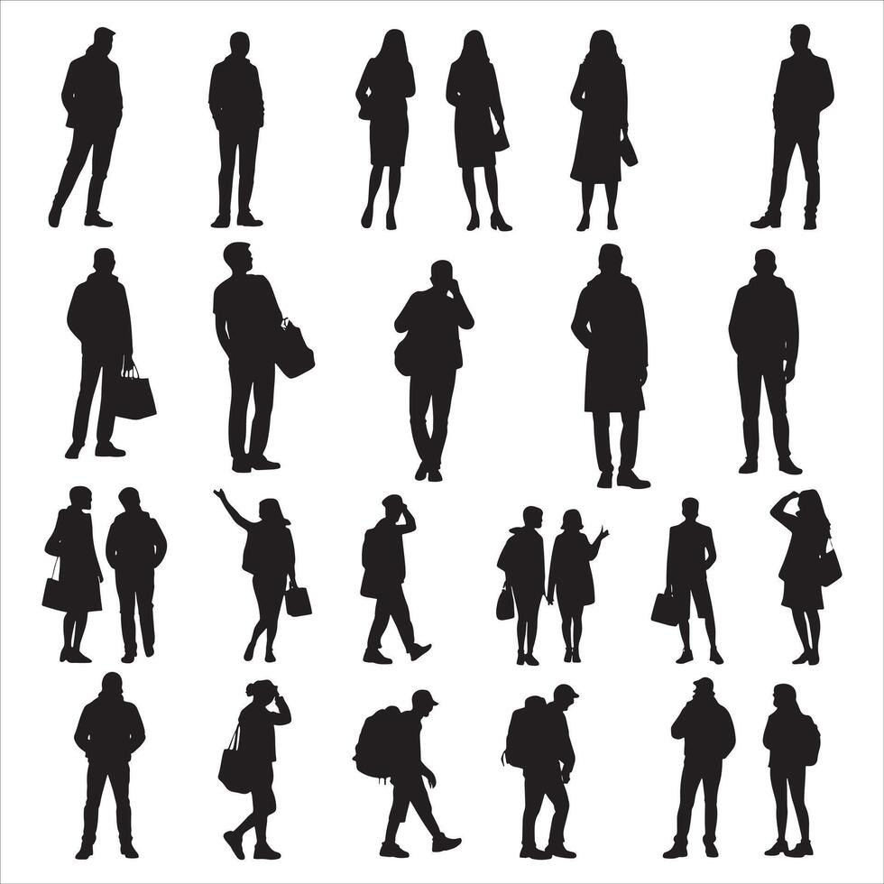 Artistic Men Silhouette with Dynamic Lines on White Background vector