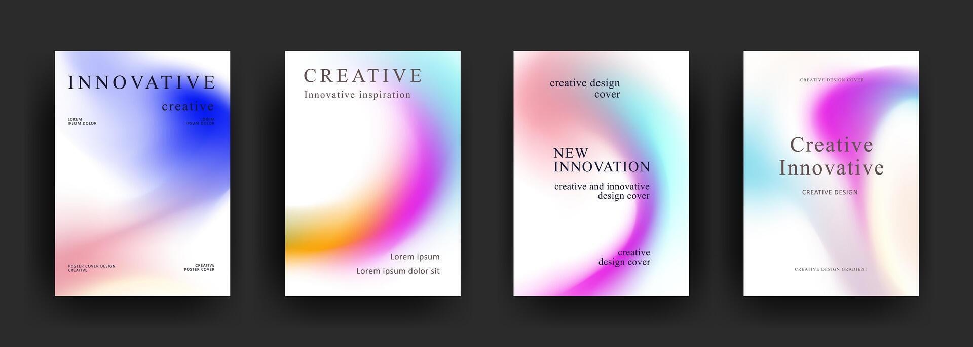 Abstract gradient poster template. Modern Covers Design. fluid gradient background design. Trendy front page design for Banner, Poster, Flyer vector