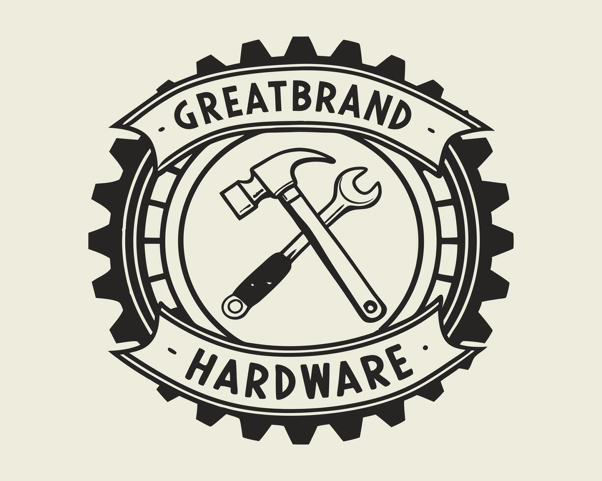 Great brand hardware logo design vector