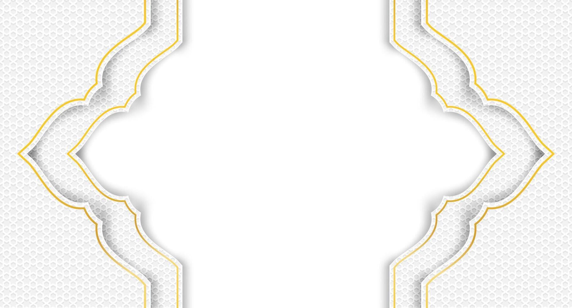 Abstract. Islamic background. Design with geometric shape white background. . vector