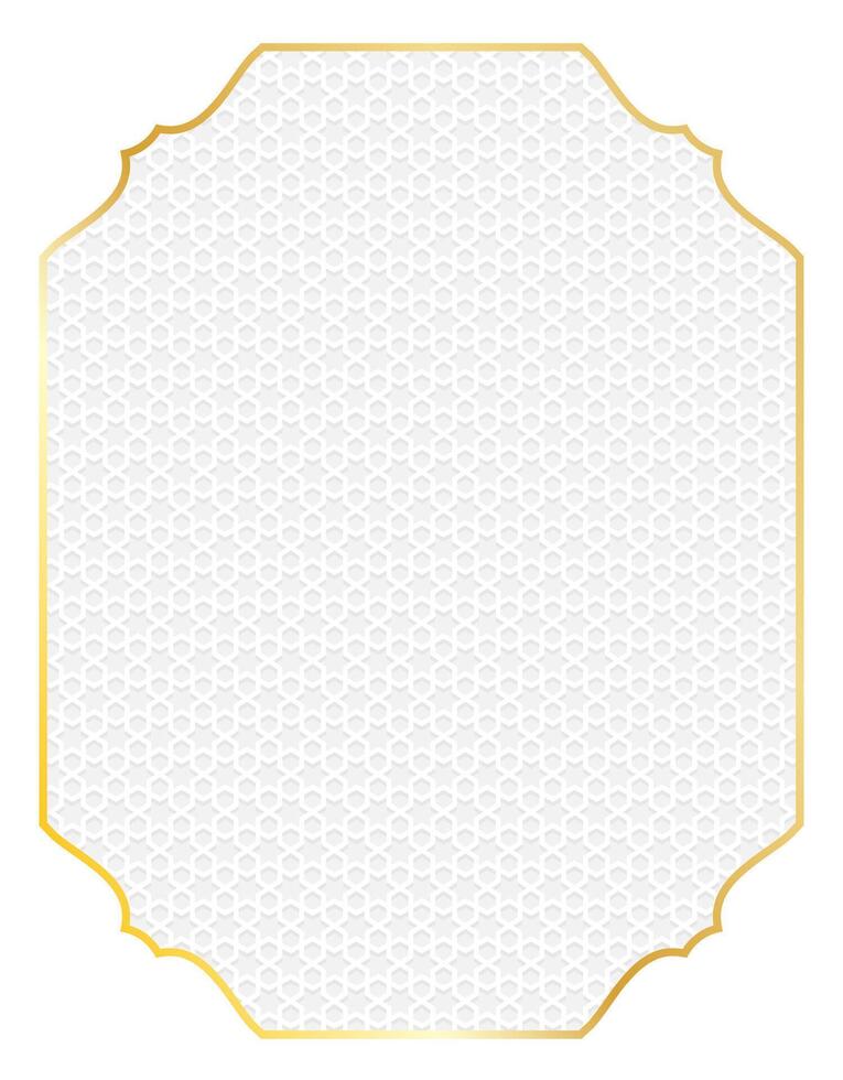 Abstract. Islamic background. Design with geometric shape white background. . vector