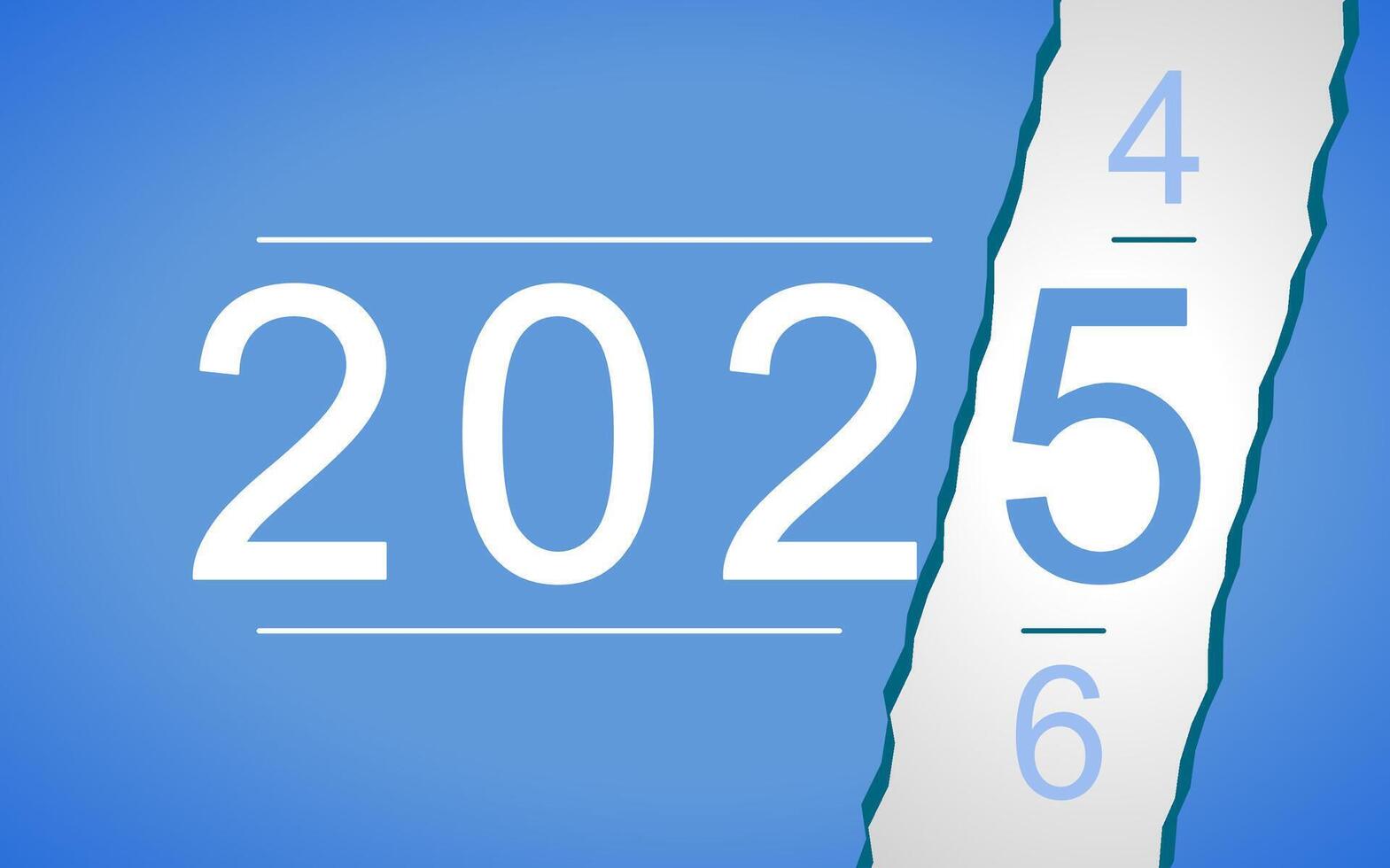 2025 Happy New Year design . trendy new year 2025 design template. vector