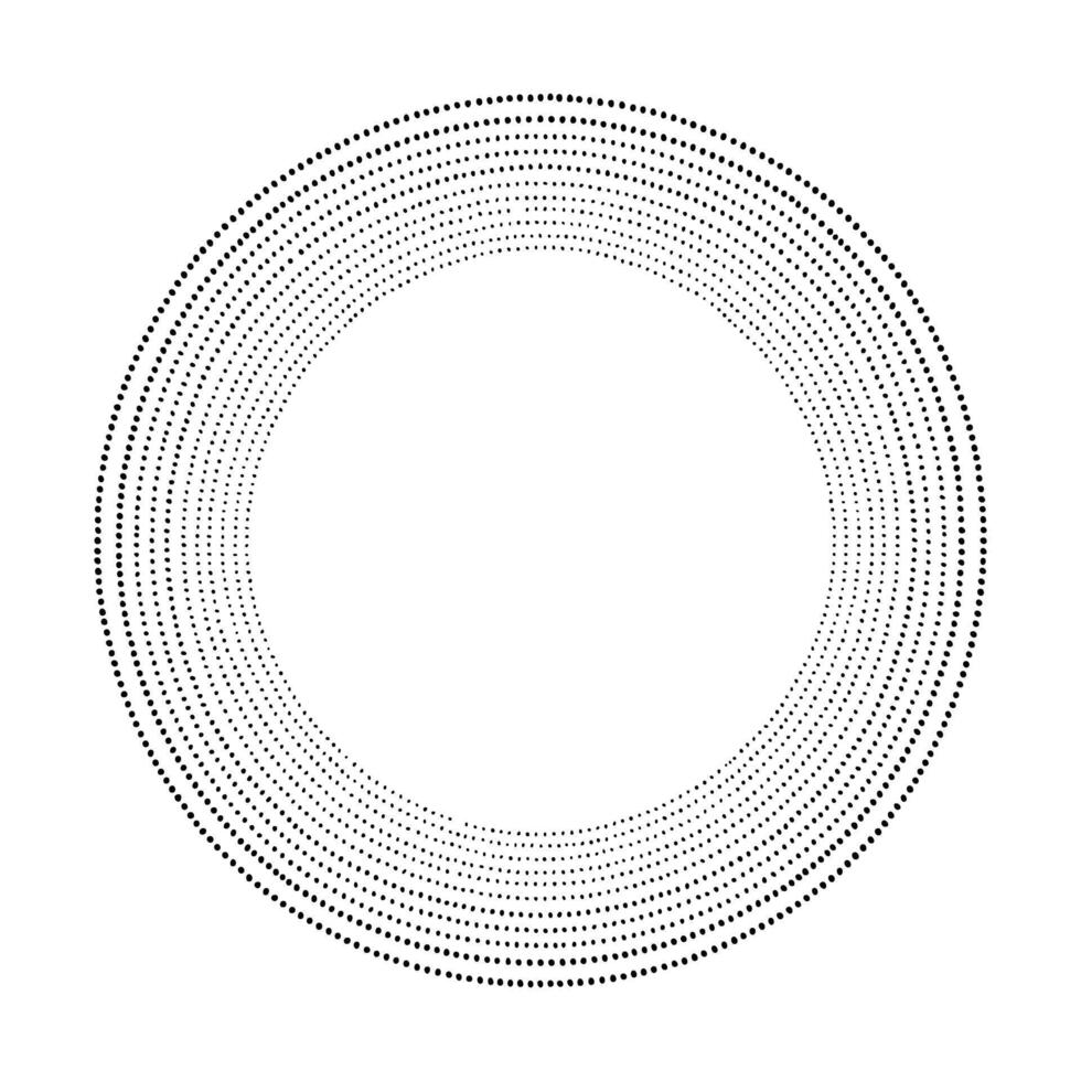 dotted circular frame suitable for graphic clip art vector
