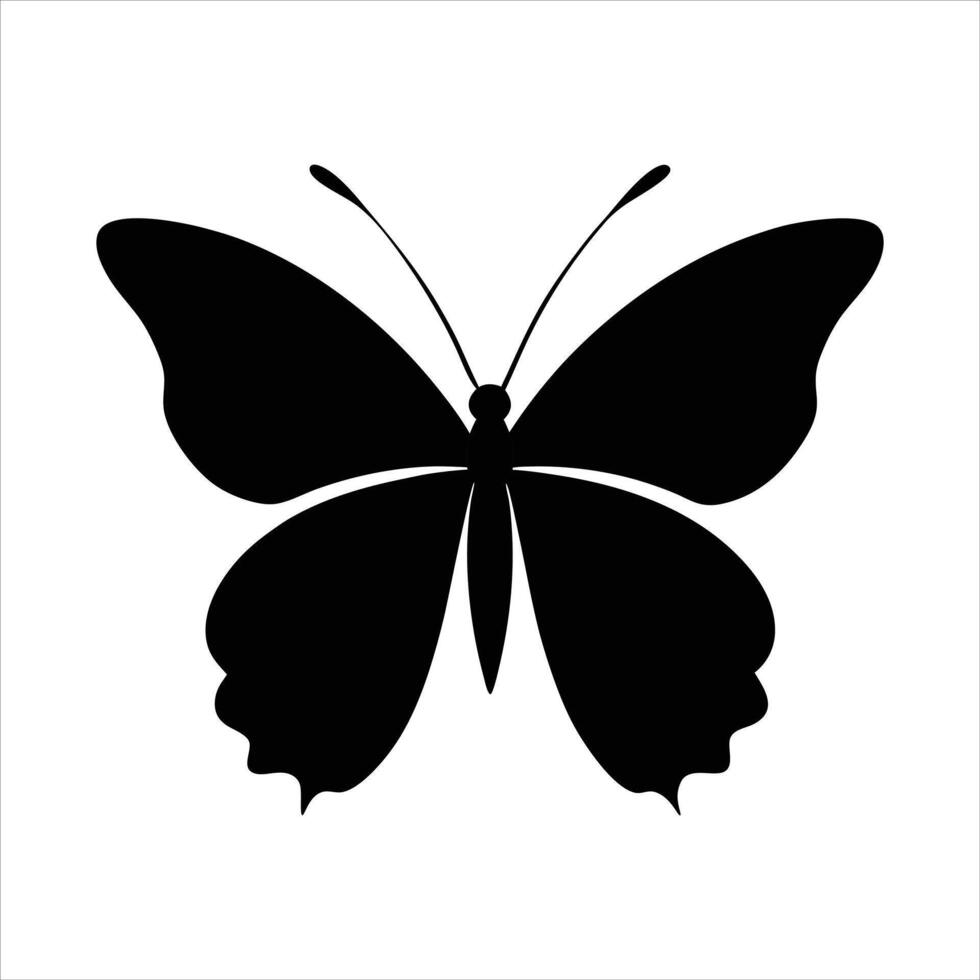 Elegant Butterfly Silhouette Design vector