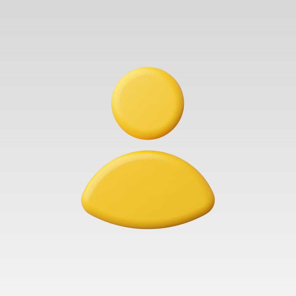 3d Realistic People Icon illustration vector