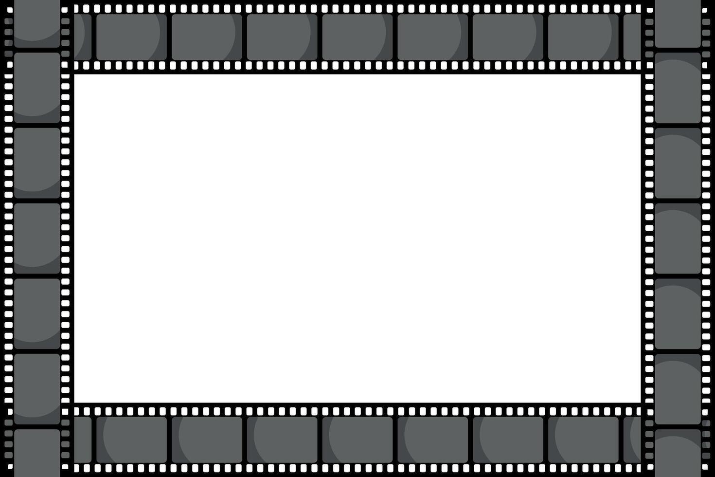 Film strip frame isolated on white background vector