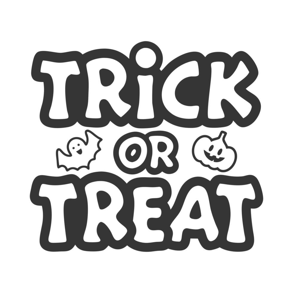 Halloween Trick or Treat Illustration for Kids vector
