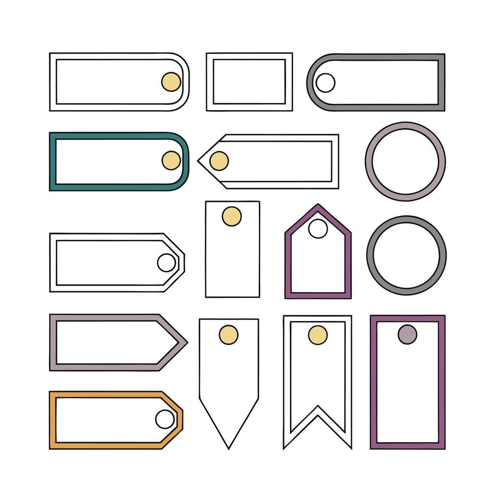 Modern Label and Badge Art for Crafting vector