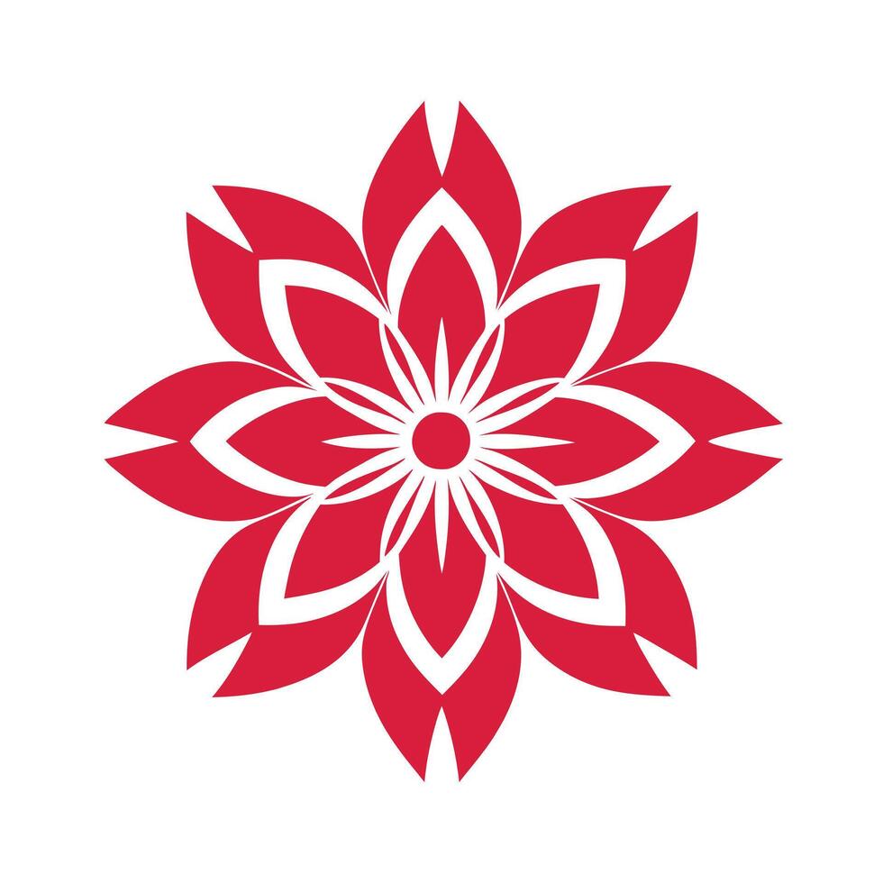 Elegant Floral Mandala Illustration Design vector
