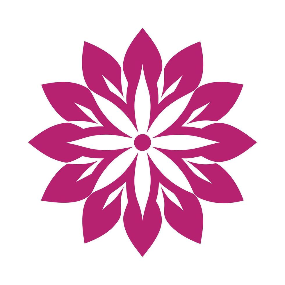 Beautiful Floral Art with Bold Colors vector