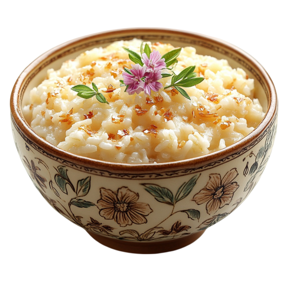 Rice Pudding on Transparent Background png