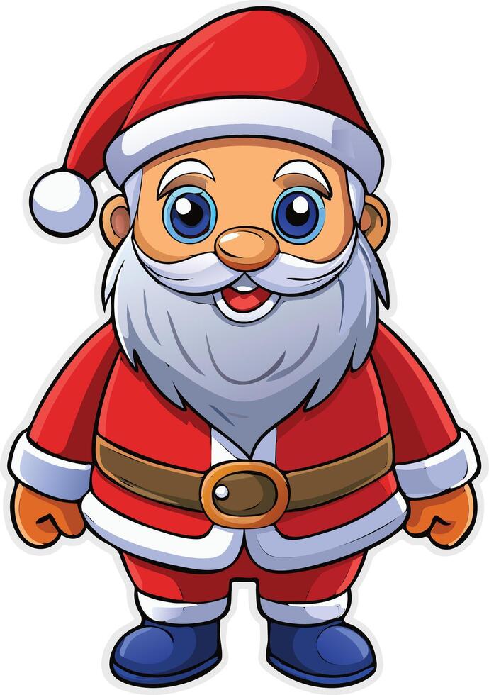 Merry Santa Claus Illustration Available on EPS File vector