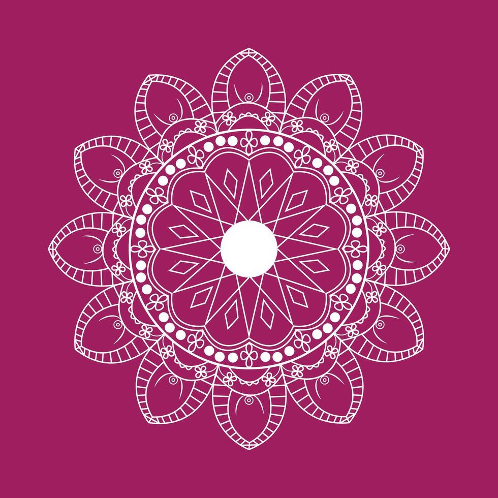 Lineal mandala background vector