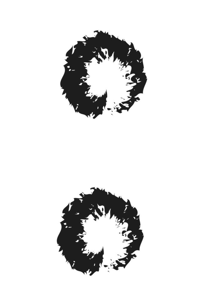 Charcoal colon. Doodle hand drawn. vector