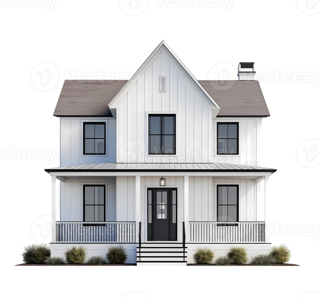 Farmhouse isolated on transparent background png