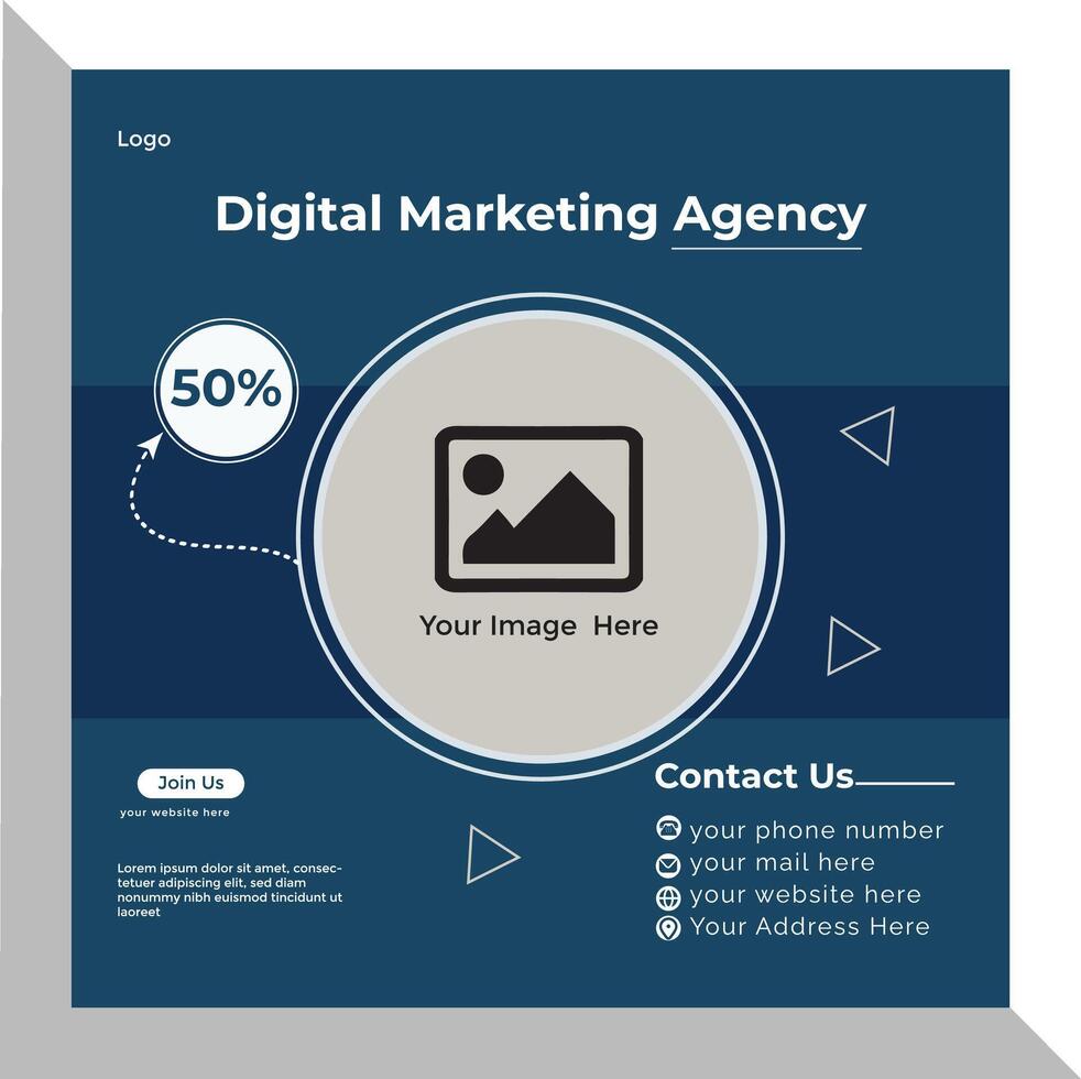 Marketing Post Design vector