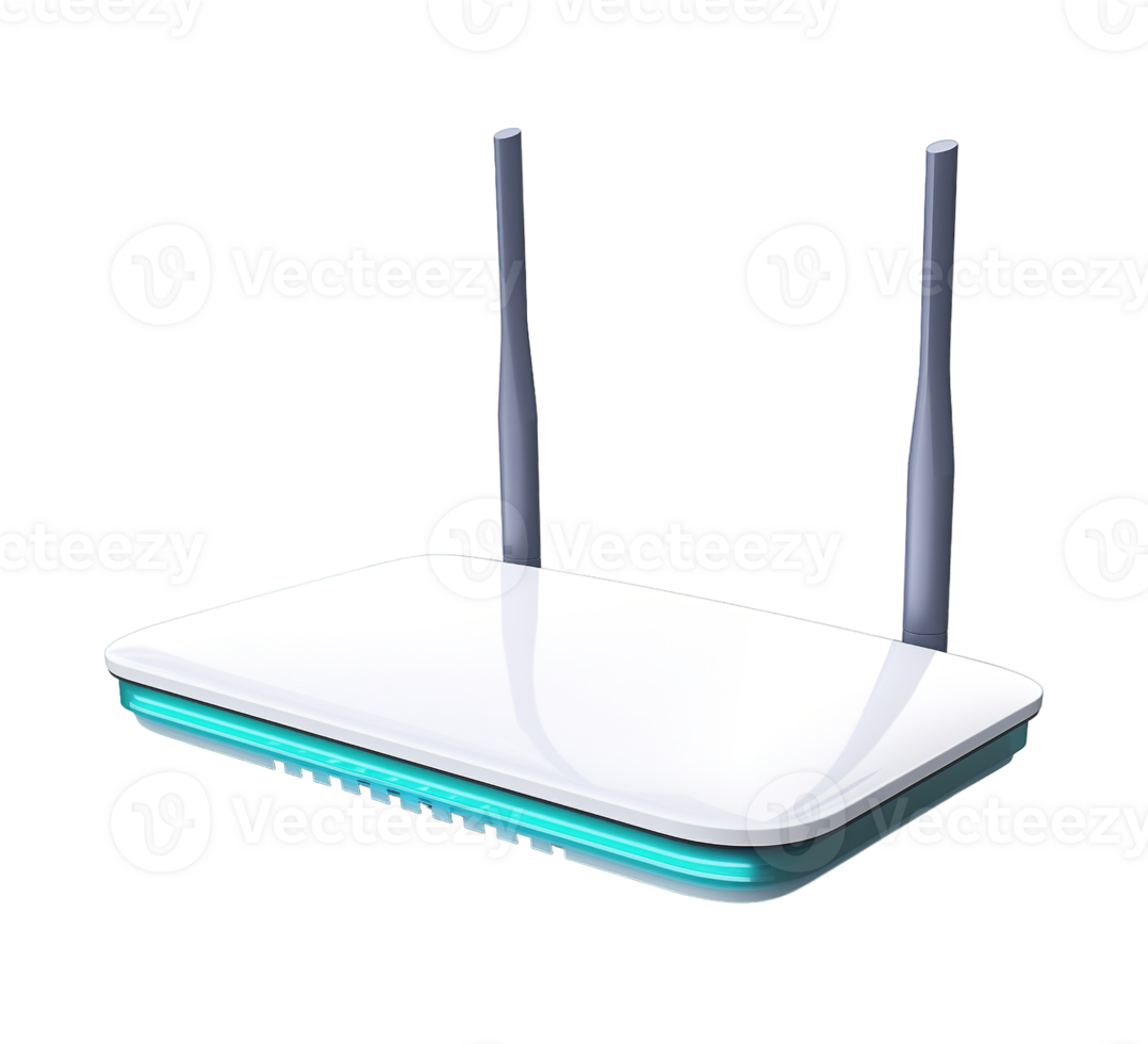 Wifi Router Modem isolated on transparent background png