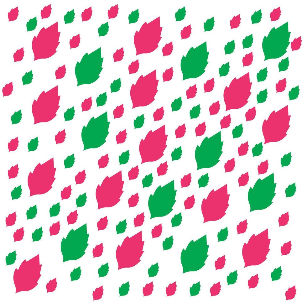 Floral leaf pattern repeat vector