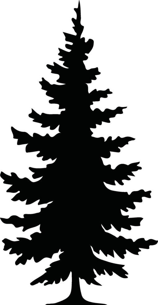 Free Printable Spruce Tree Stencils and Templates vector