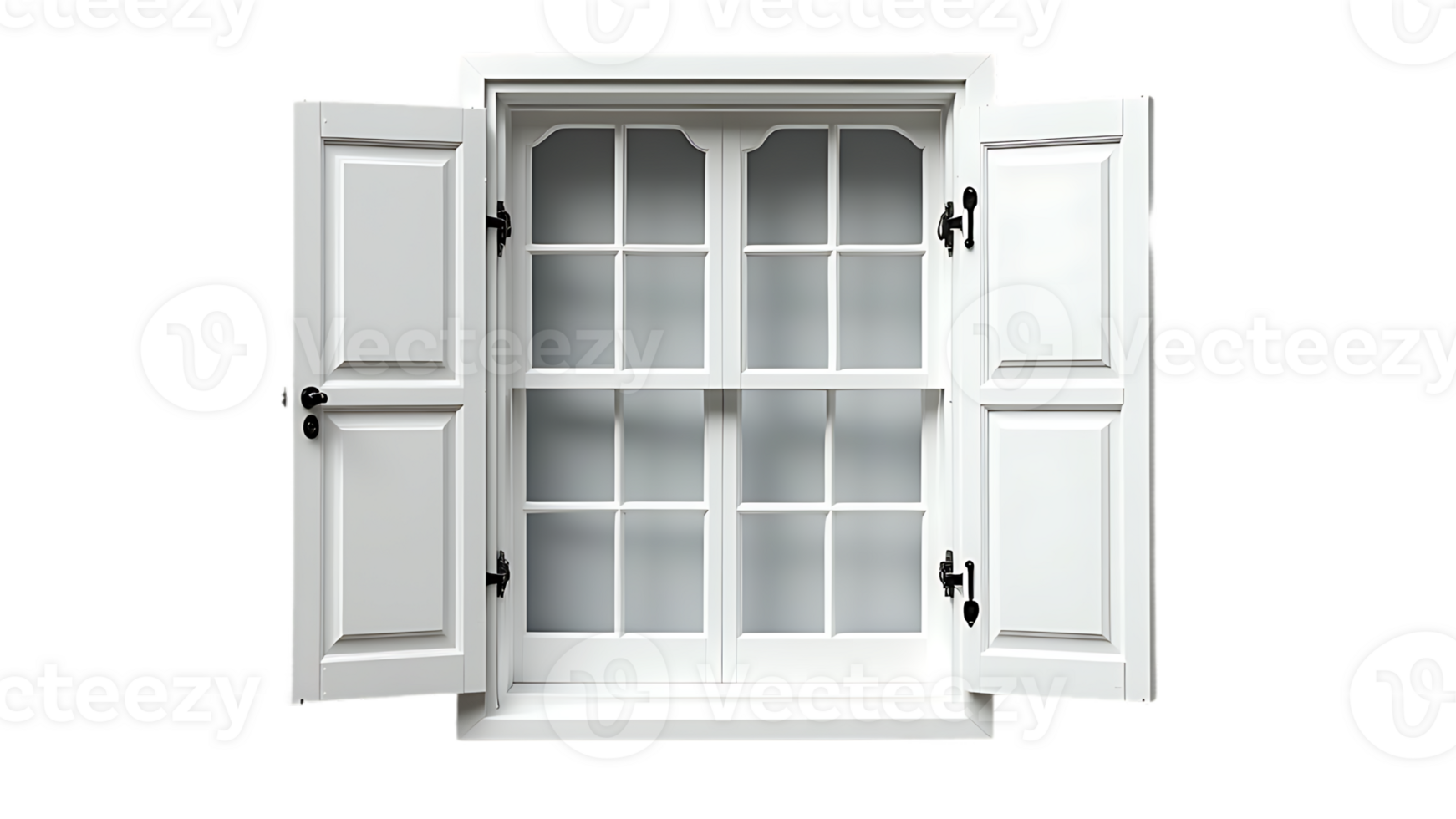 Isolated modern office window, perfect for illustrating themes of openness and light in interior spaces. png