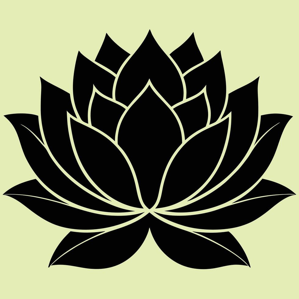 Lotus Flower silhouette illustrations, ideal for coloring, crafts, and educational materials. Simple fruit outlines for coloring and drawing practice. Great for kids and adults work or project. vector