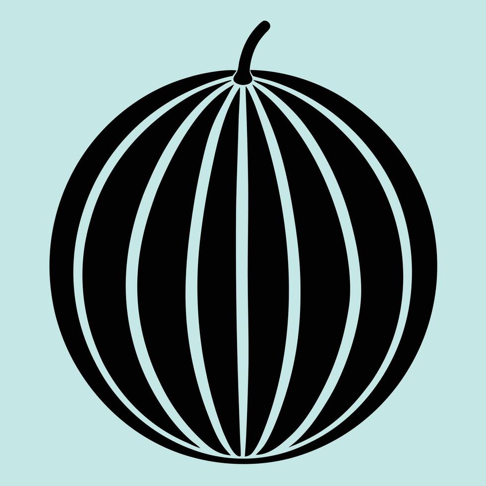 Watermelon fruit silhouette illustrations, ideal for coloring, crafts, and educational materials. Simple fruit outlines for coloring and drawing practice. Great for kids and adults work or project. vector