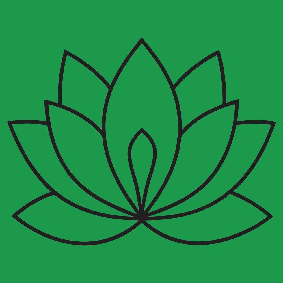 Lotus Flower line art illustrations, ideal for coloring, crafts, and educational materials. Simple fruit outlines for coloring and drawing practice. Great for kids and adults work or project. vector