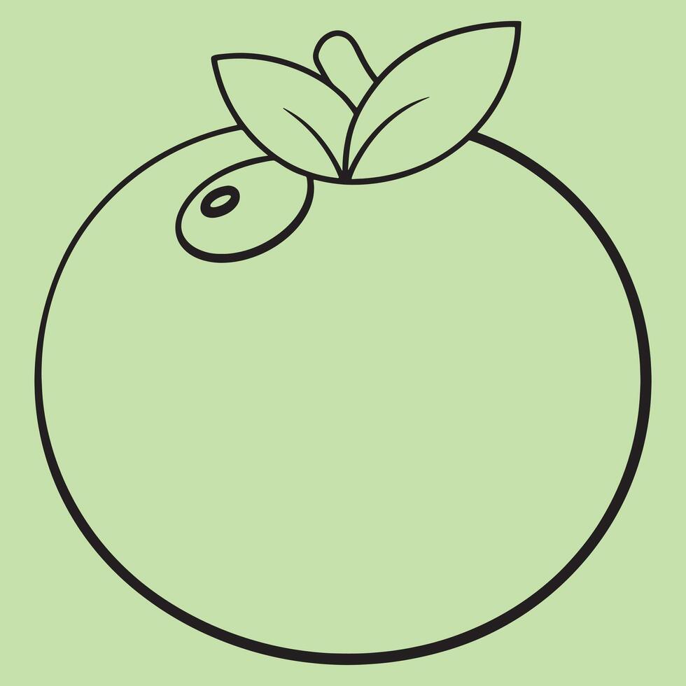 Blueberry line art illustrations, ideal for coloring, crafts, and educational materials. Simple fruit outlines for coloring and drawing practice. Great for kids and adults work or project. vector