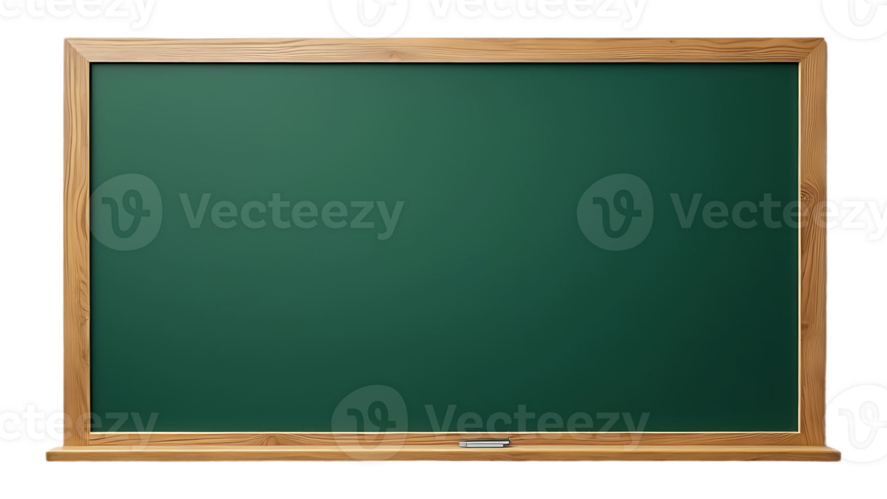 Isolated green chalkboard on a clear backdrop, ideal for use in educational materials and graphics. png