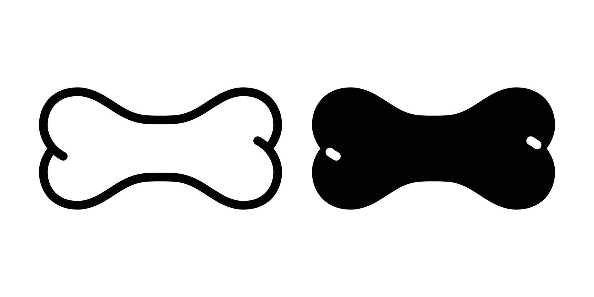 dog bone icon logo symbol cartoon character illustration clip art isolated vector