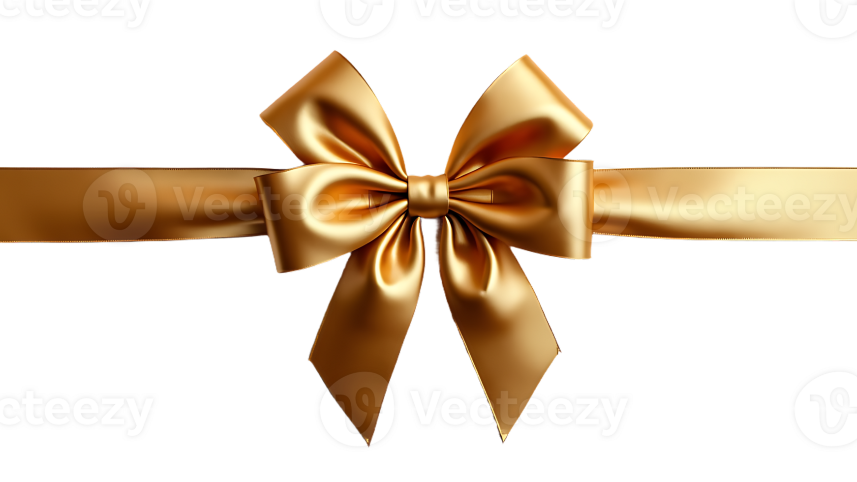 Stylish gold bow adorned with a unique pattern, perfect for use in marketing materials and decorations. png