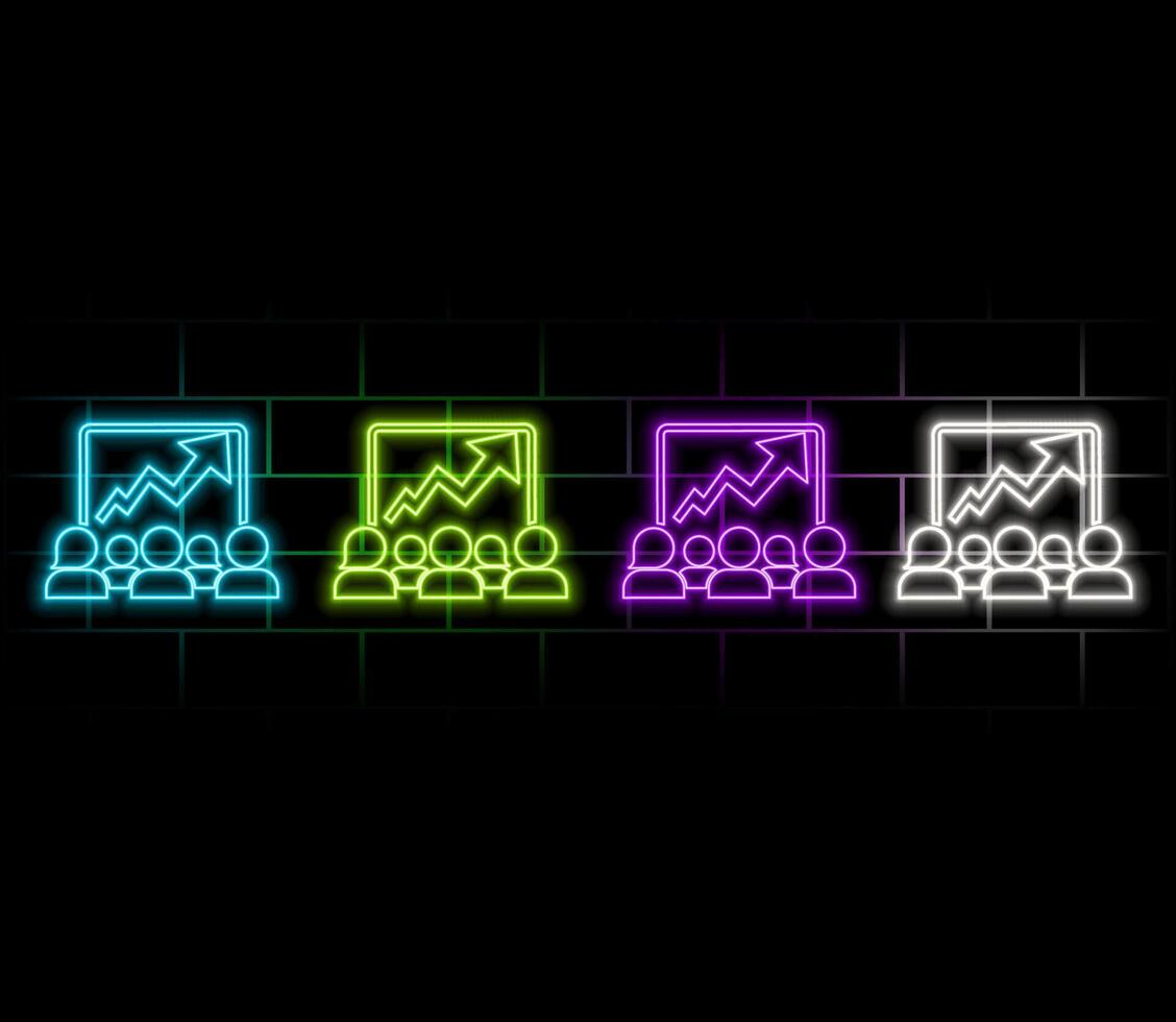 Front view of modern growing financial chart with rising up arrow on dark blue background. Investing, trading and stock market concept. 3D Rendering vector