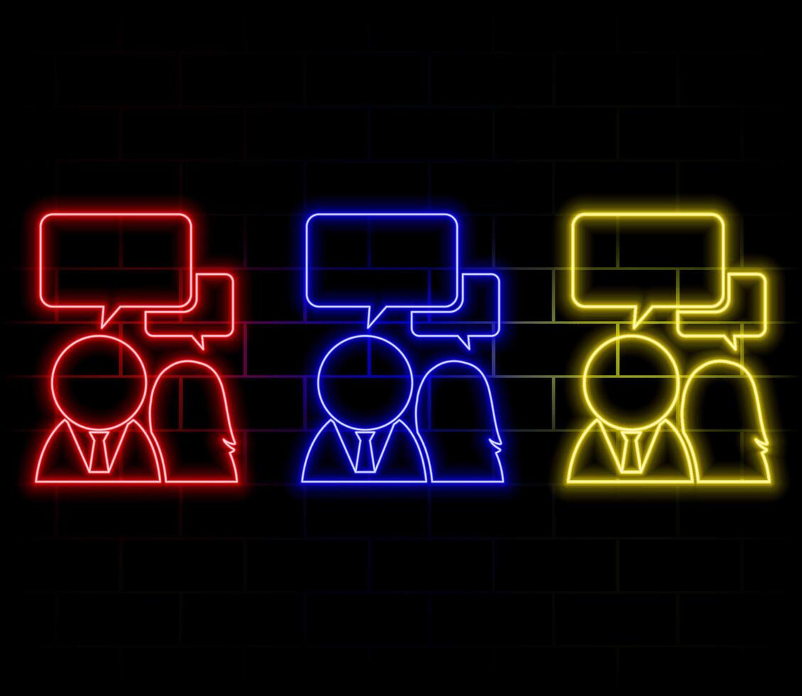 Men and women group, speech bubble talk. People crowd voice, blogging. Message noise, Network Connect Idea. Abstract Background. Social Media communication, discussion, concept. Overlay color vector