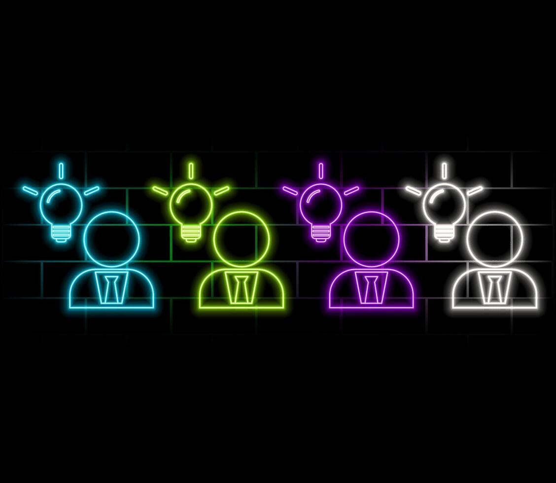 thinking, head, gear, shapes neon icon. Elements of positive thinking set. Simple icon for websites, web design, mobile app, info graphics vector