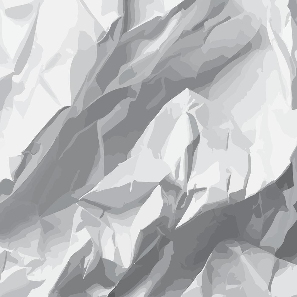 Abstract Gray Crumpled Paper Texture vector