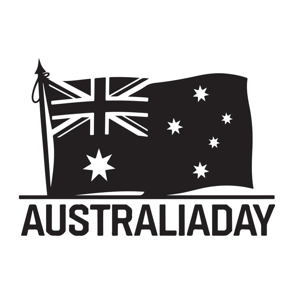 Graphic graphic for Australia Day on January 26 vector