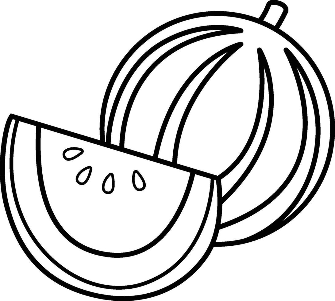 Honeydew Fruit Clipart vector