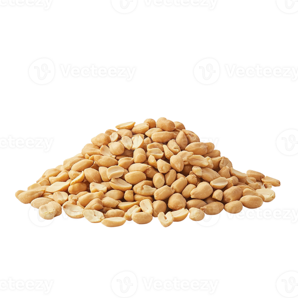Pile of Roasted Peanuts on Transparent Background png