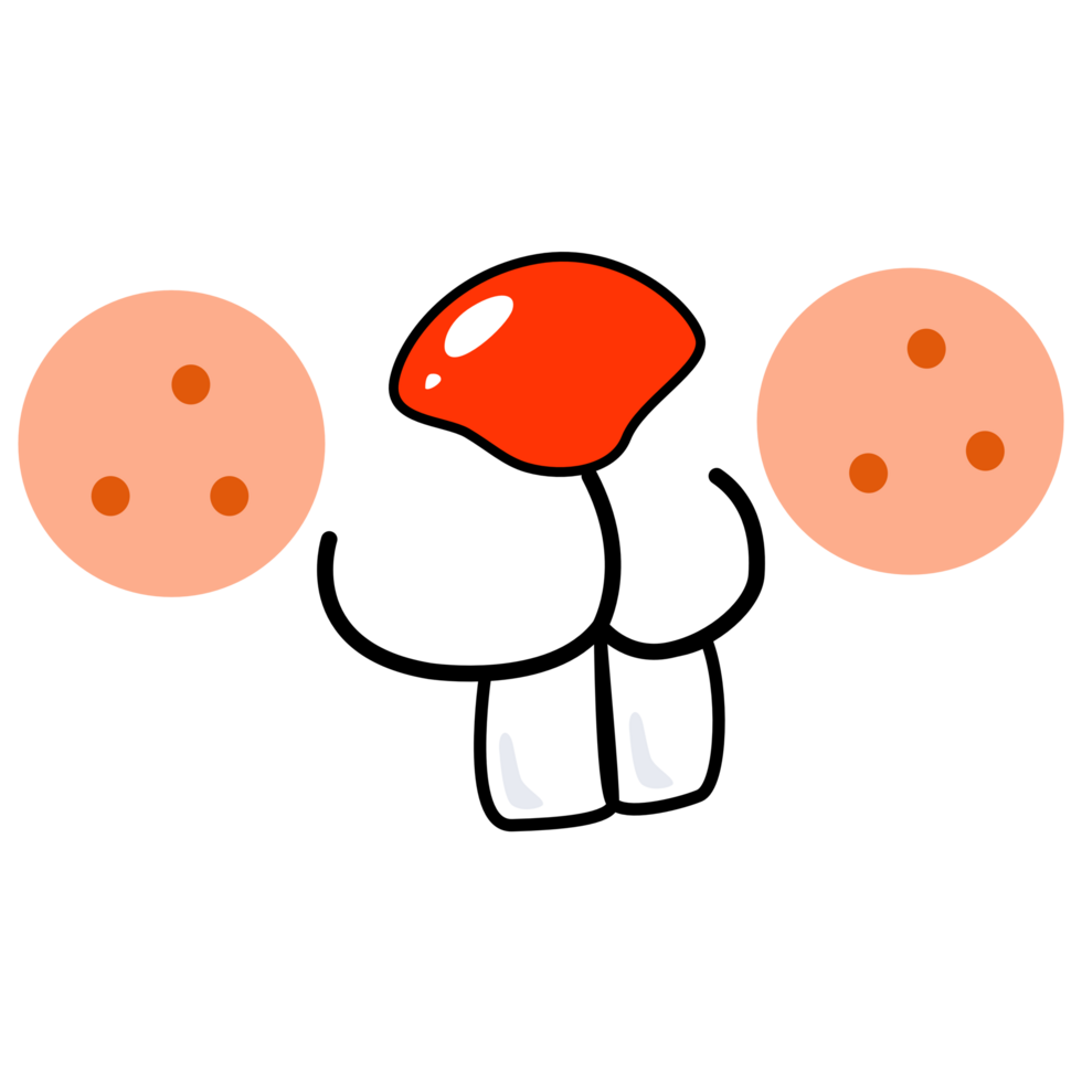 A bunny face with nose and teeth. png