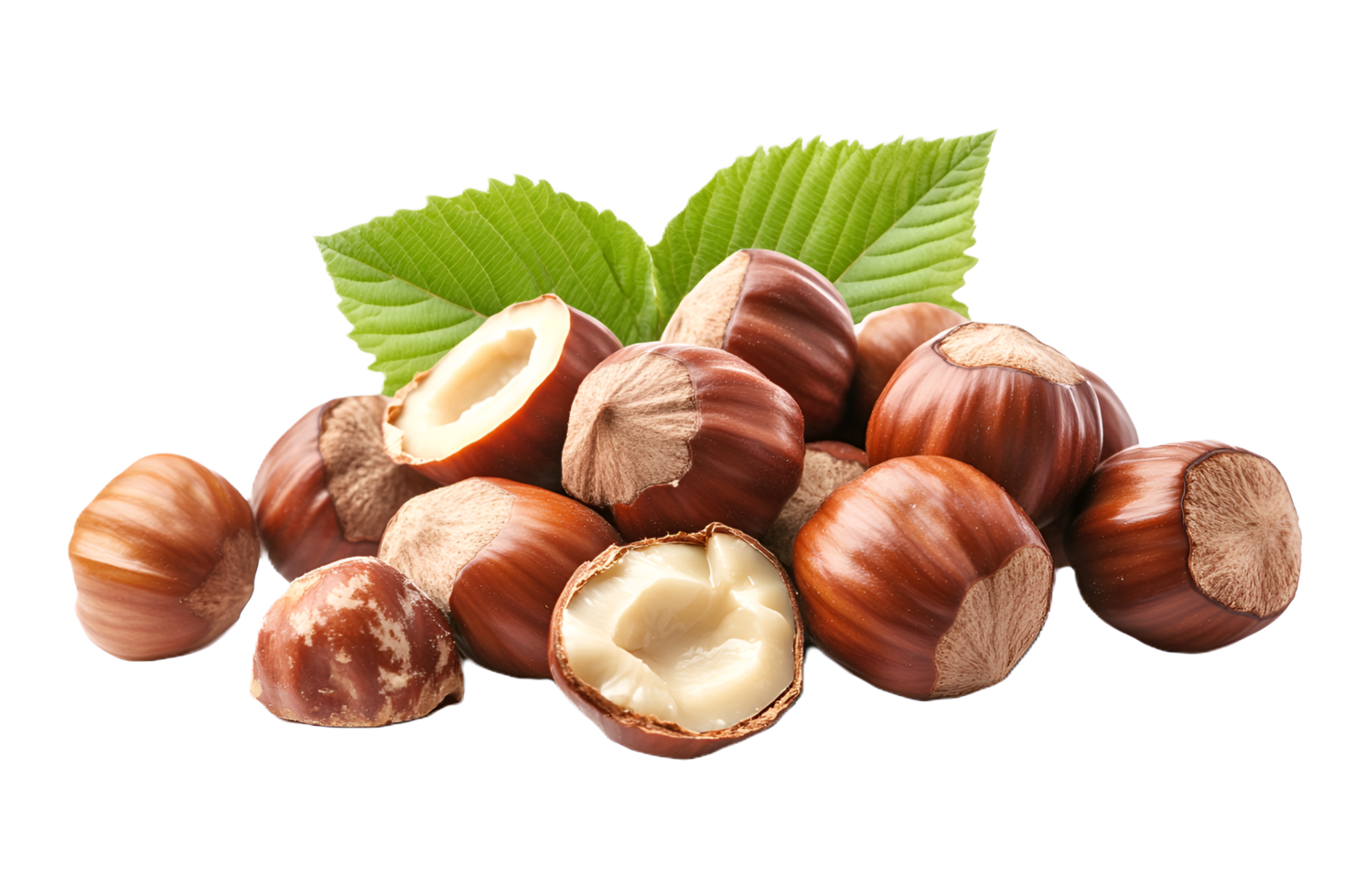 Hazelnut Isolated on Transparent Background png