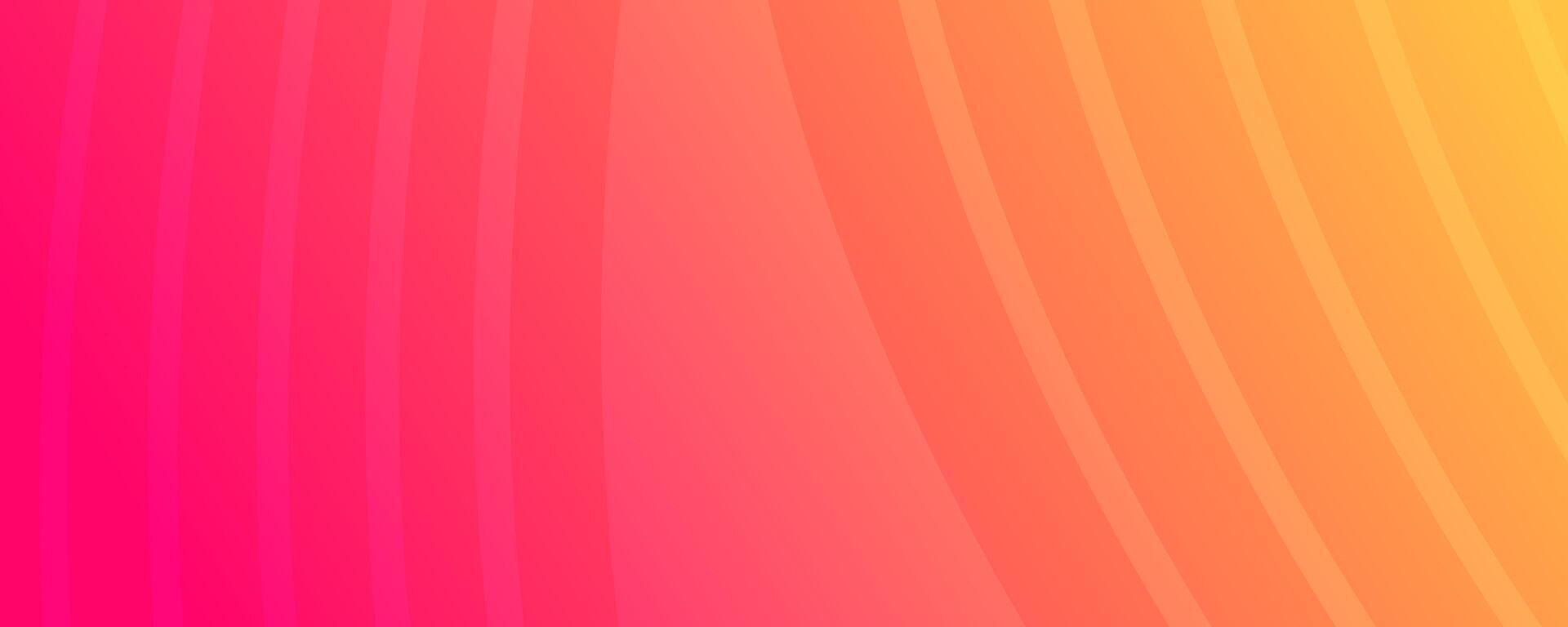 Modern colorful gradient background with wave lines vector