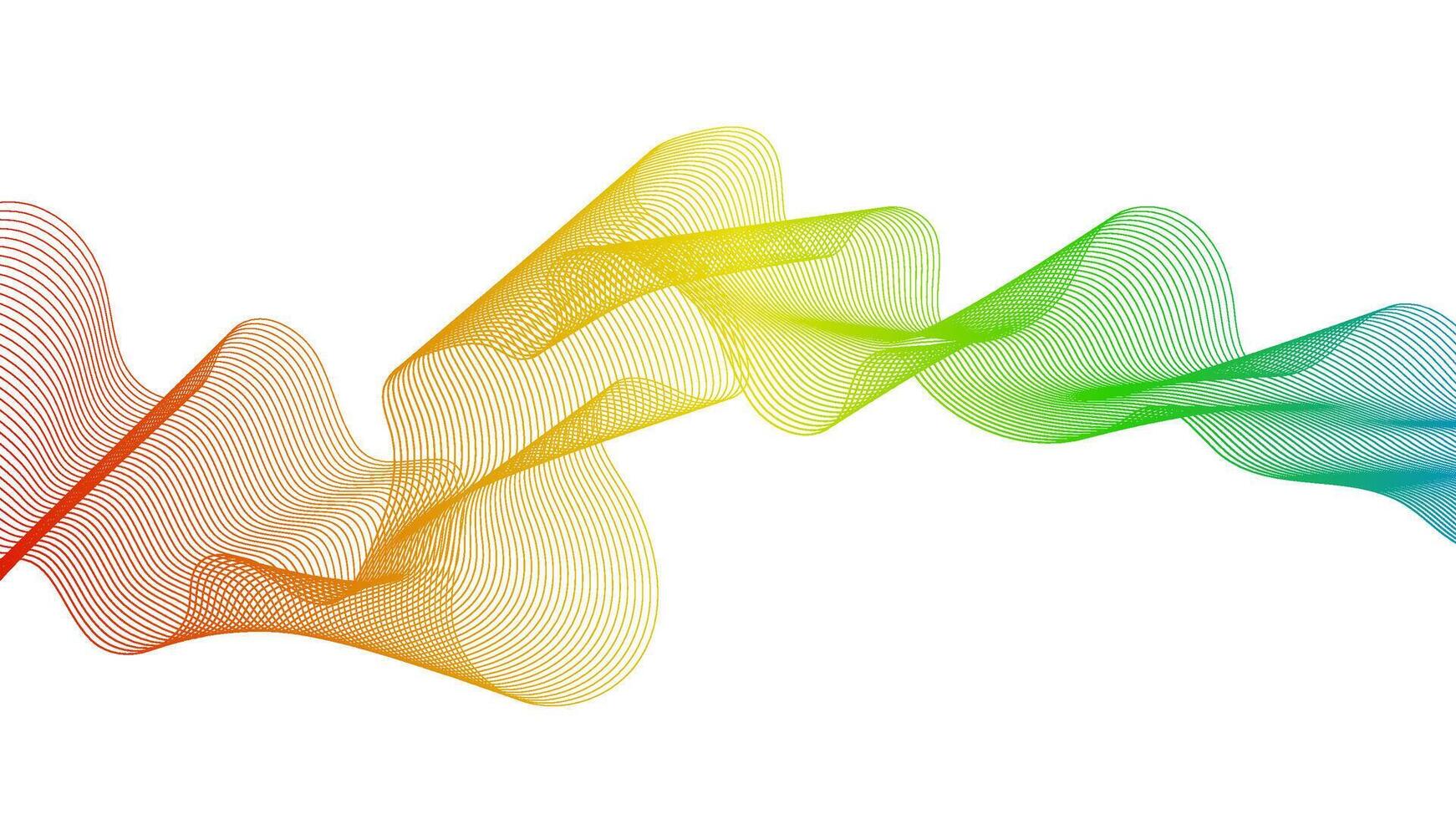 Abstract backdrop with wave gradient lines vector