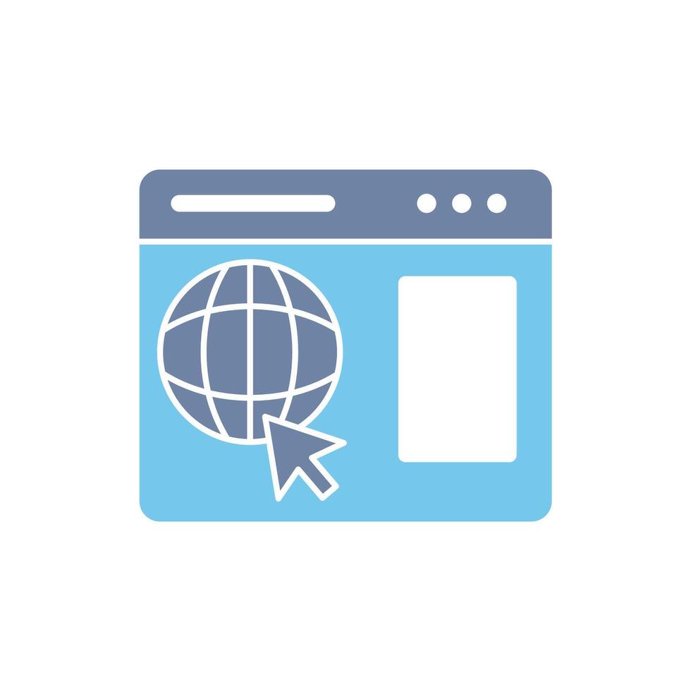website concept line icon. Simple element illustration. website concept outline symbol design. vector
