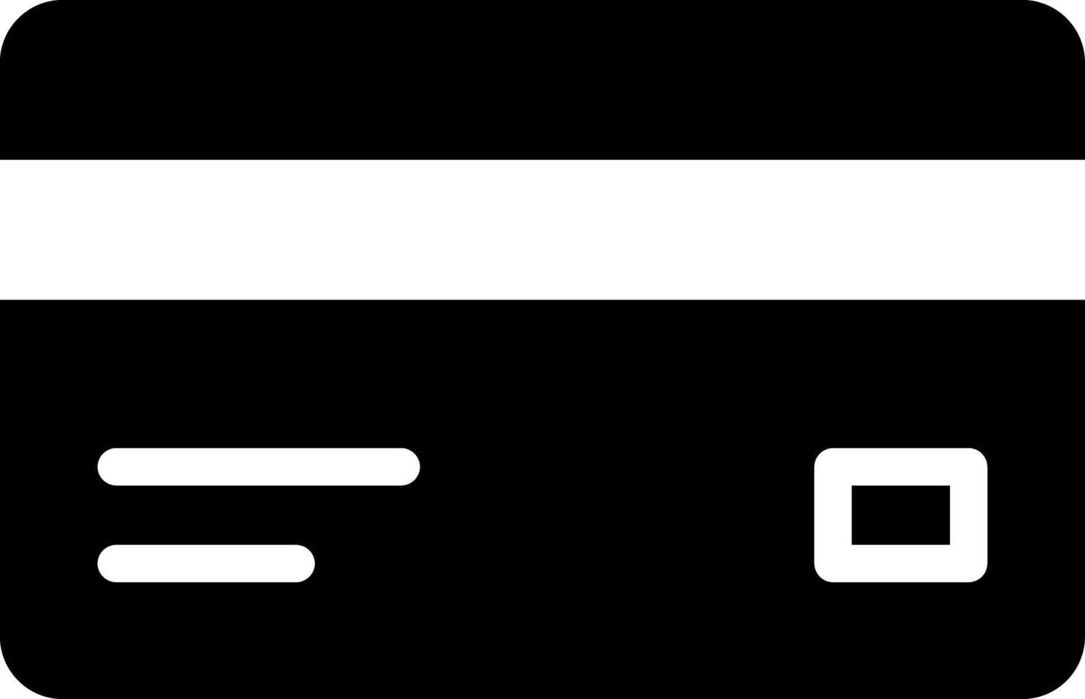 Credit Card Back View - Icon vector