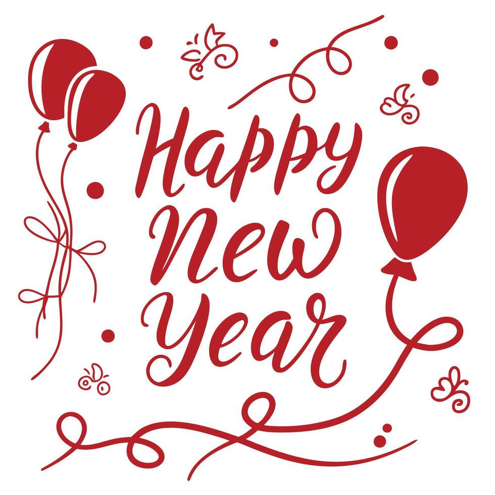 Happy new year vector