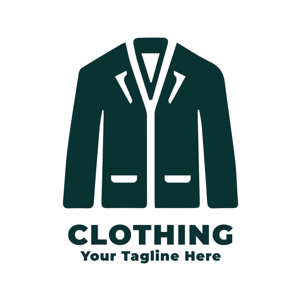 Design Clothing Simple Logo Silhouette vector